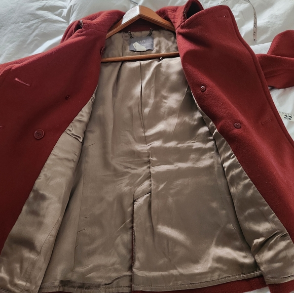 J Crew Wool Peacoat Nello Gori Henna Red Size 6 - Picture 6 of 8
